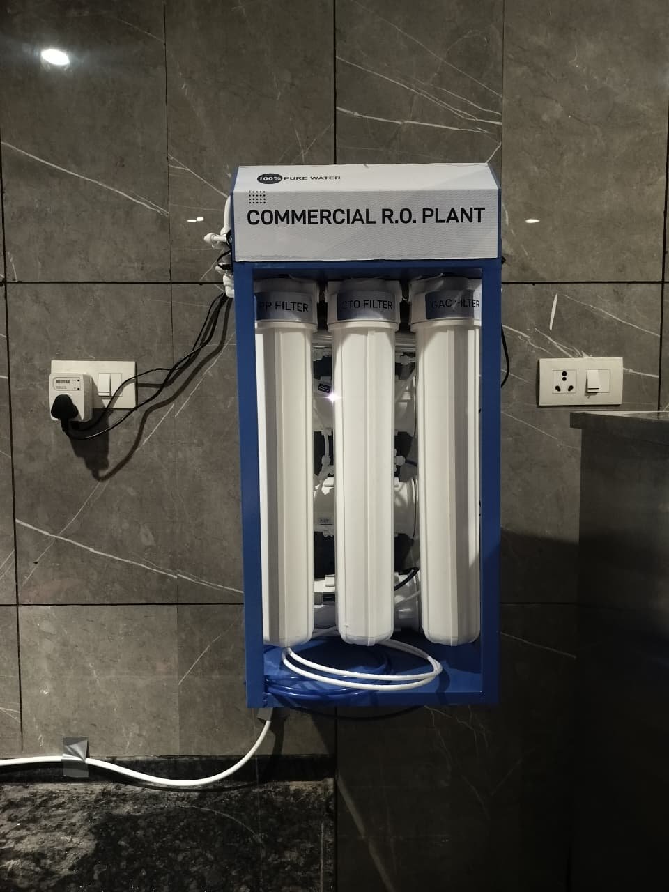 Water purifier maintenance work